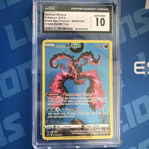 CGC 10 GEM MINT!!! Galarian Moltres SWSH284 Sword & Shield Promo Cards Holo - Picture 1 of 4