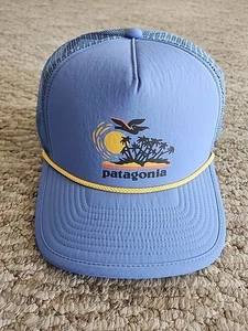 Neu mit Etikett neu Patagonia Broadcaster Mütze Truckermütze reichlich blau verstellbar Druckknopflasche  - Bild 1 von 7