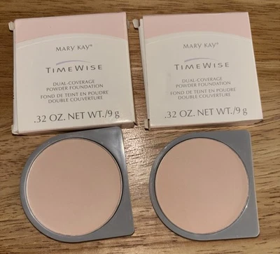 Mary Kay Timewise Dual Coverage Foundation IVORY 104 Lot Of 2. New Old Stock - Image 1 of 3