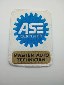 Parche bordado maestro técnico automático certificado por ASE de principios de 1990 - Imagen 1 de 8