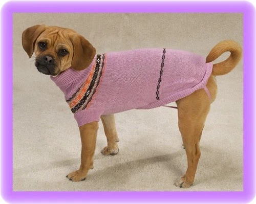 XXsm Dog Sweater Pink Argyle Chihuahua Yorkie Poodle Mlatese Dog Coats  - Image 1 of 1