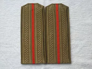Schulterstücken Schulterklappen Landstreitkräfte Hemd Uniform UDSSR Sowjet Armee - Picture 1 of 1