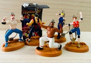 Virtua Fighter figure key chain Lot 5 set retro rare SEGA hobby Japan m611 - Picture 1 of 12