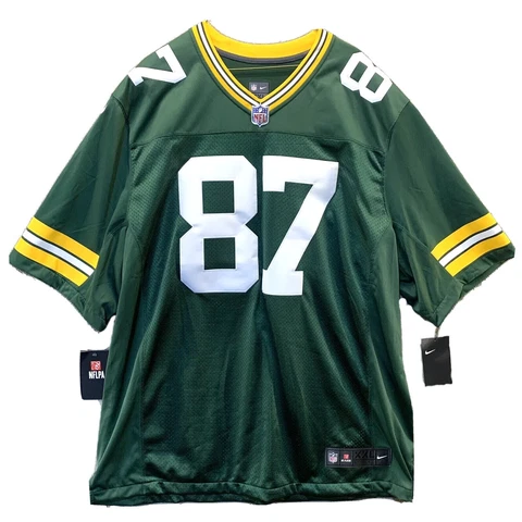 NWT Jordy Nelson Green Bay Packers NFL Nike Jersey Men’s XXL On Field Green #87 Cover