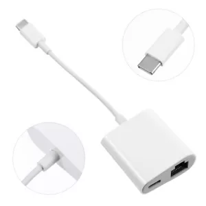-C Zu RJ45-Konverter Einfacher Netzwerkkonverter Ethernet-WLAN-Adapter - Bild 1 von 12