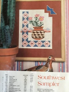 Counted Cross Stitch Pattern Southwest Sampler - Picture 1 of 1