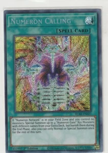 Yugioh 3x Numeron Calling BLAR-EN027 Secreto Raro 1a Edición Casi Nuevo/Como Nuevo - Imagen 1 de 1