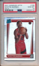 2021 Donruss Optic Holo #186 Scottie Barnes RC Rookie PSA 10