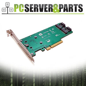 HP 759505-001 Dual Drive SATA M.2 PCIe Riser Card High Profile