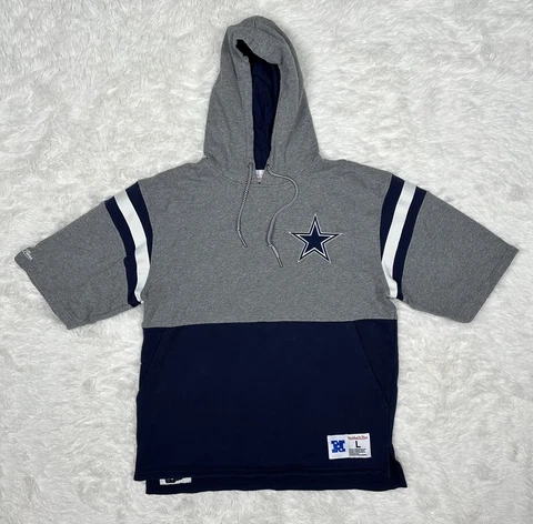 Mitchell and Ness NFL Throwbacks Dallas Cowboys Short Sleeve Hoodie Size Large Cover