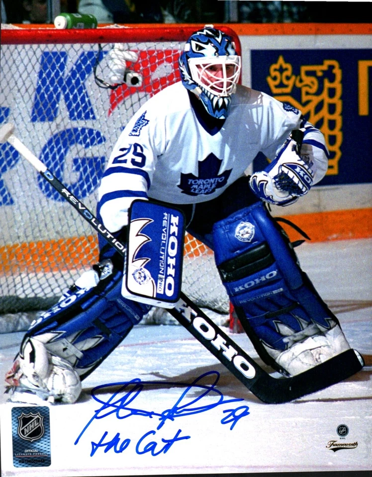 Felix Potvin Toronto Maple Leafs Signed 8x10 Photo The Cat Inscription Stance — 第 1/1 张图片
