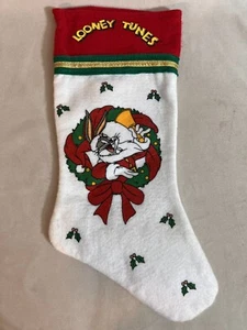 Looney Tune Christmas Stocking With Bugs Bunny - Picture 1 of 7