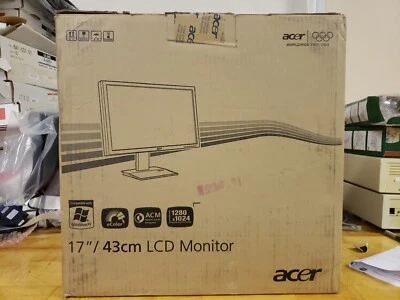 Acer 17" LCD Monitor - V173D DJB - BRAND NEW SEALED - Image 1 of 3
