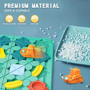 Brain Teasers Logic - Rompecabezas de construcción de carreteras para juegos de mesa juguetes para niños niños - Imagen 1 de 9
