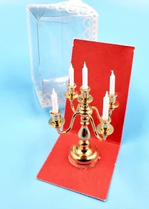 Bodo Hennig Kerzenleuchter vergoldet 5 armig  OVP 7294 Puppenstube Puppenhaus  - Bild 1 von 8