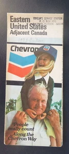 1973 Eastern United States & adj Canada  road map Chevron map gas oil - Picture 1 of 4