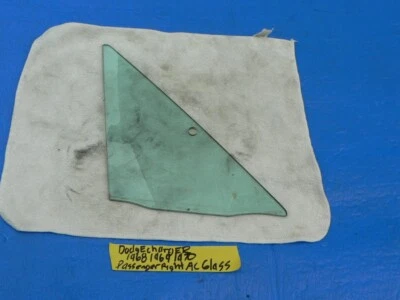 PLYMOUTH GTX DODGE CHARGER WING VENT WINDOW  A/C GLASS  RIGHT  TINT 1968 -1970 Foto 1 de 4