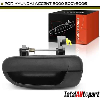 Manija de puerta exterior negra texturizada para Hyundai Accent 2000 2001-2006 trasera izquierda Foto 1 de 4