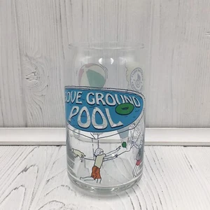 Taza de vidrio de lata de cerveza de barril de trabajo para piscina sobre el suelo de 16 oz - Imagen 1 de 6