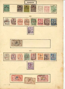 6 Planches completes de timbres du Maroc differentes époques - Imagen 1 de 6