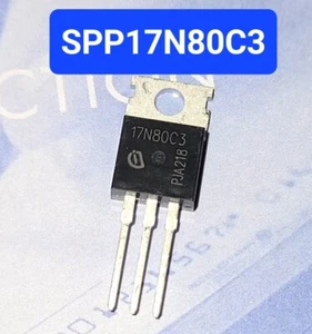 2PCS NEW GENUINE INTERSIL N CHANNEL MOSFET TO220 SPP17N80C3 - Picture 1 of 1