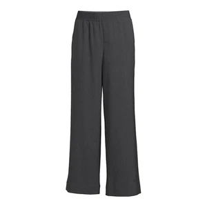 Women's Grey Heather Time and Tru Pull-On Wide Leg Pants size S (4-6) - Picture 1 of 4