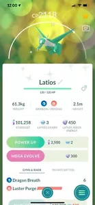 Shiny Latios - MLNL P T C - Beschreibung lesen - Bild 1 von 1
