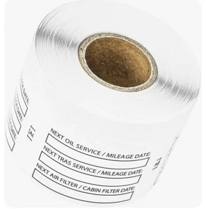 Teile Flix OCS2-200 Ölwechsel Aufkleber 1000 Stück NEU - Bild 1 von 1