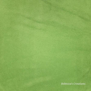 Lime Green Bright Solid Soft Blizzard Fleece Fabric Remnant 12.5" x 61" - Picture 1 of 3