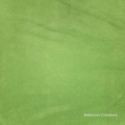 Lime Green Bright Solid Soft Blizzard Fleece Fabric Remnant 12.5" x 61" - Image 1 of 3