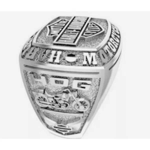 Harley Davidson 925 Sterling Silber Herren Biker Fahrer Hip Hop Statement Geschenk Ring - Bild 1 von 7