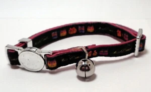 Collar de gato con campana con cara de gato brillante de diseñador (NUEVO) - Imagen 1 de 4