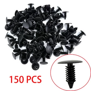 150pcs Bumper Fastener Clips Car Hole Plastic Rivets Retainer Fender Push Pin - Picture 1 of 3