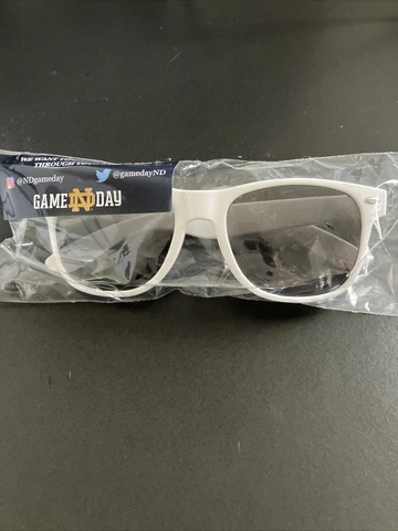 Notre Dame Game Day sun glasses-White Cover