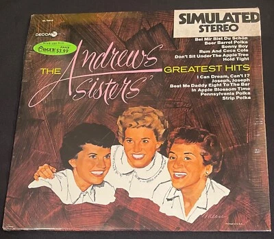 sealed The ANDREWS SISTERS Greatest Hits 1967 Decca DL 74919 - Image 1 of 2