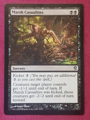 Magic The Gathering DUEL DECKS JACE VS VRASKA MARSH CASUALTIES black card MTG - Image 1 of 2