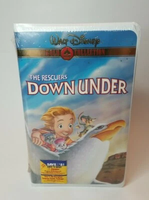 THE RESCUERS DOWN UNDER - Walt Disney Classic Gold Collection - New Sealed VHS - Image 1 of 4