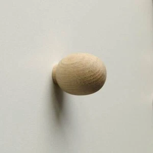 Shaker Style Real Oak Wood Minimalistic Kitchen Door / Drawer Knob K87 + screws - Picture 1 of 7