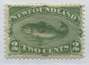 Newfoundland QV 1887 2 cents mint o.g. hinged - Picture 1 of 1