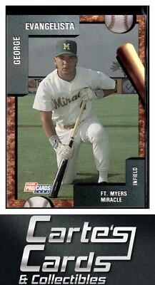 George Evangelista 1992 Fleer ProCards #2753  Fort Myers Miracle - Image 1 of 2