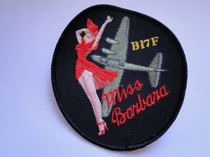 Aufnäher der B17 Bombergeschwader  USAF  Miss Barbara    ca 10 cm - Bild 1 von 1