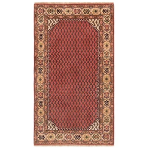 Sarough 158x89 cm Alfombra persa anudada a mano Lana Orient Carpet Rug Rosa - Imagen 1 de 12