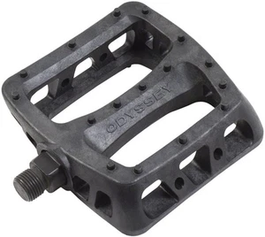 Odyssey Twisted PC Platform Pedals 1/2" Chromoly Axle Composite Molded Pins Blk - Picture 1 of 3