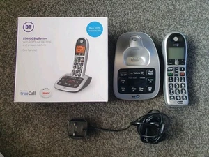 BT 4600 Duży przycisk Bezprzewodowy telefon DECT i sekretarka z blokadą połączeń - Zdjęcie 1 z 8