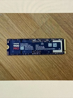 New 4TB Samsung 9100 PRO M.2 NVMe PCIe 5.0 x4 SSD Drive MZ-VAP4T0 2280 - Image 1 of 4