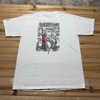 Camiseta vintage años 90 Nike Michael Jordan The Last Shot Chicago Bulls NBA mediana EE. UU. Foto 1 de 4