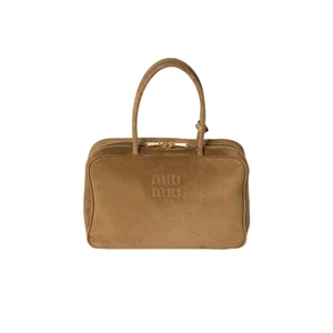 MIU MIU Beau Large $4100 Olive Green Suede Top Handle New And Authentic - Picture 1 of 4