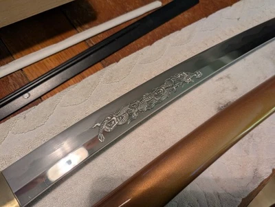 Dragon King Kinryu Katana Espada Personalizada Nueva Envoltura Foto 1 de 4