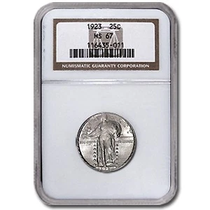 1923 Standing Liberty Quarter MS-67 NGC - Image 1 of 3