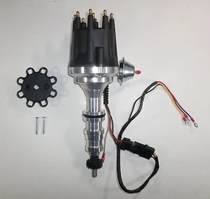 FORD FE 332 352 360 390 406 427 428 BLACK Small Cap HEI Distributor *PRO SERIES* - Picture 1 of 7
